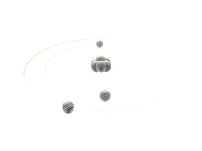 Beryllium Chemical Element v1 002 Low-poly 3D model