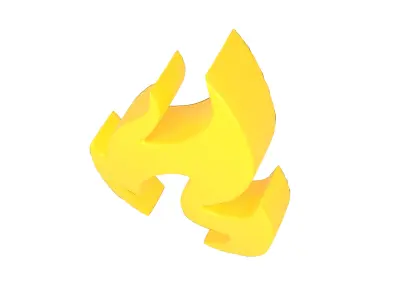 Fire Symbol v3 005 Low-poly 3D model
