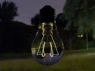 Realistic Bulb light Free 3D model