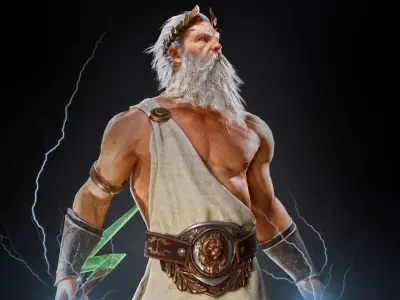 Zeuss Low-poly 3D model