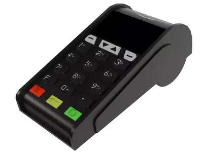 Pos Terminal Low-poly 3D model