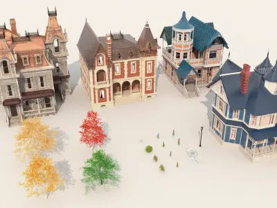 House of Flowers Asset Bundle 3D model