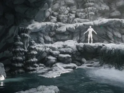 Stylized Rock Pack Low-poly 3D model