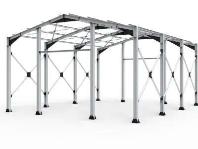 Steel Structure Workshop 3D model
