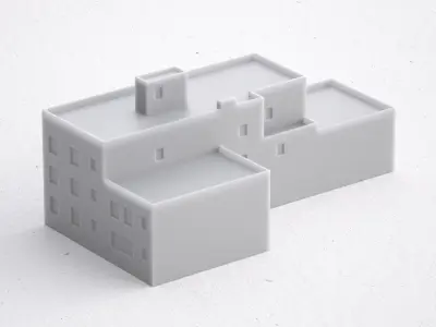 Free 3D Print miniature building RB-US-NY-047 Free 3D print model