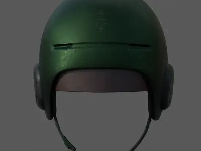 Helmet scifi military combat fantasy futuristic  Low-poly 3D model
