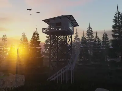 Firewatch Tower 3D model 3D model