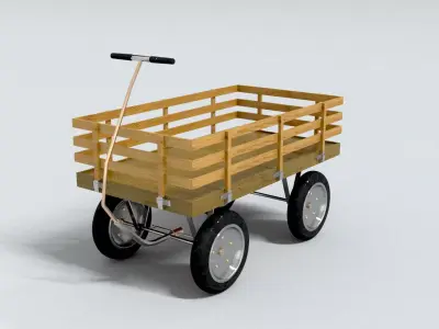 laos Kids Wagon 3D model