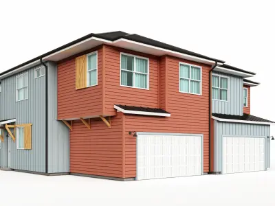Single Family House-4 3D model