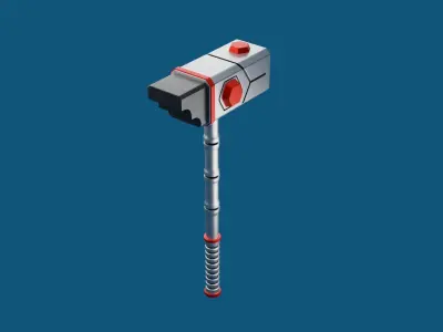 Sci Fi Hammer 05 3D print model