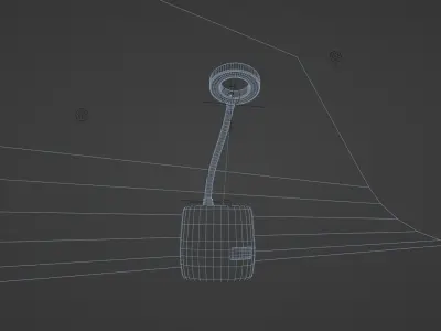 study lamp Low-poly 3D model