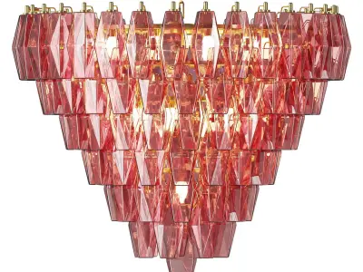 Asti Murano Chandelier 3D model