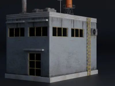 BUILDING URBAN AREA HONGKONG JAPAN CHINA ASIAN 02 Low-poly 3D model