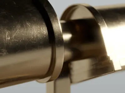 Lab Desk Lamp by Roman and Williams Guild New York 3D model