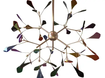 Novelty Colorful Chandelier 3D model