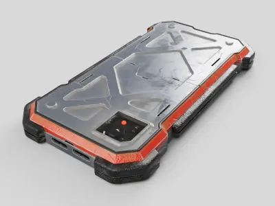 Cyber Scifi Smartphone 3D model
