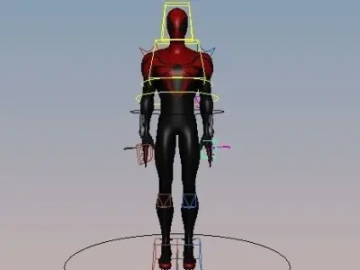 Spiderman Superior Rigged Low-poly 3D model