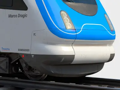  Modern European intercity train 