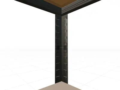 Mild Steel Shelving 3D model