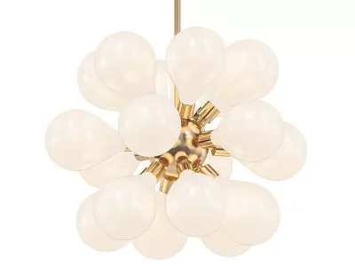 Cintola chandelier with balls hanging from it 3D model