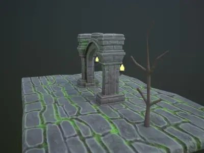 arcway Free low-poly 3D model