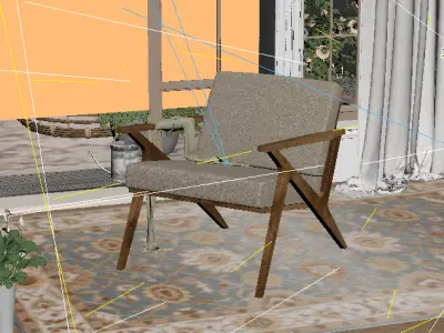 balcony scene 3D model