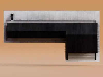 Traditional Houses - Rumah Panjang Low-poly 3D model