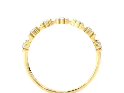 Light Minimalist Diamond Ring 3D print model