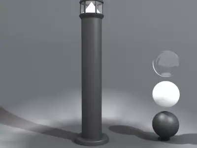 Pole light verda 3D model