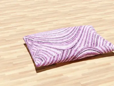 Pillows floor cushion 3D model