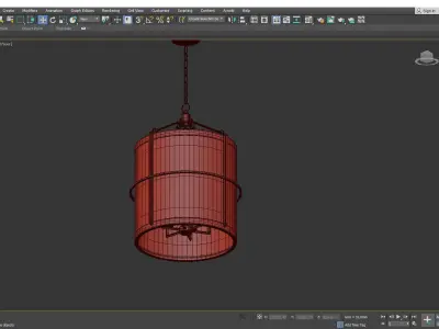 Ren Pendant Light Low-poly 3D model