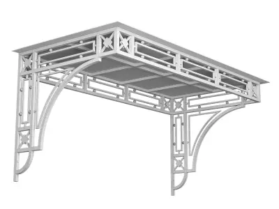 Canopy black loft 001 3D model