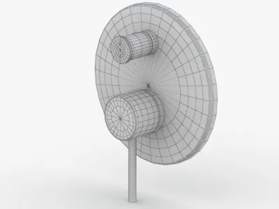 1658 - Water Tap Low-poly 3D model