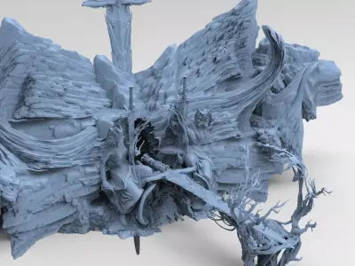 Avalon Gate bridges 8  3D model