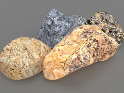 Stone Pack 3D model purchase