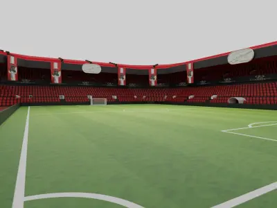 AZ Alkmaar Football Stadium Low-poly 3D model