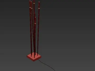 GIUNCO wooden floor lamp 3D model