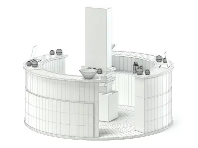 Cosmetic Stall 3D Model 3D model