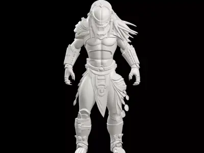 Predator Intergalactic Hunter Miniature 3D print model