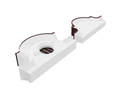 Polyurethane molding Low-poly 3D model