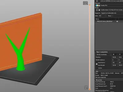 Customizable 3D Frame For HueForge Prints 3D STL HF Frame 3D model