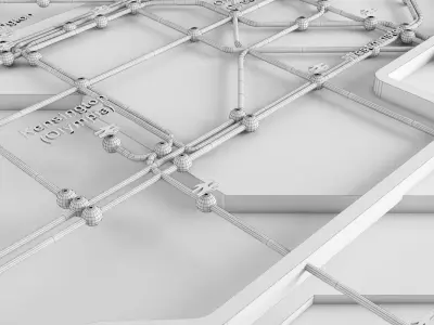 London Underground Map 3D 3D model