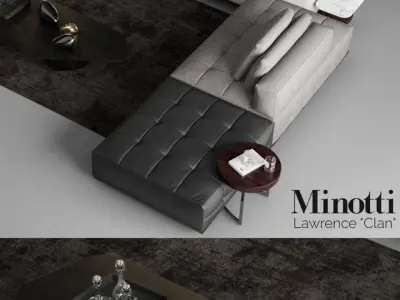 Minotti Lawrence Clan Seating 3 Free 3D model