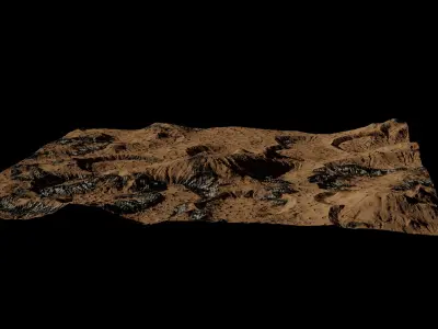 Procedural Surface of Mars 3D model