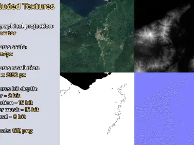 San Pedro Sula Honduras City Landscape 3D Model 3D model