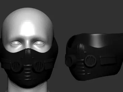 helmet high poly sculpt 3d printable  3D model