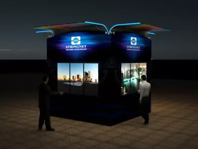 Module for advertising on screens 3D model