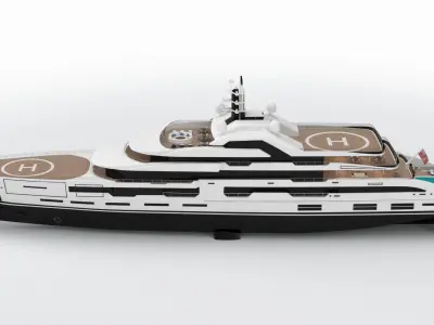 Tanzanite Superyacht 3D model