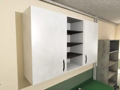 Wall Cabinet Low-poly 3D model buy