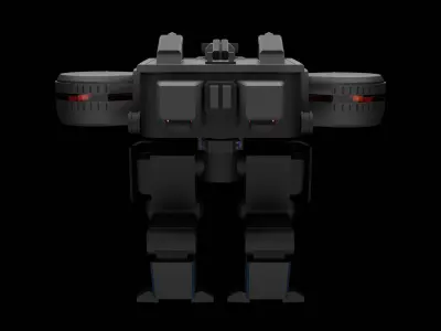 Heavy Armored Support Mech HASM-1 3D model